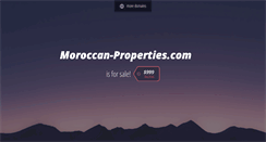 Desktop Screenshot of moroccan-properties.com