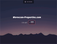 Tablet Screenshot of moroccan-properties.com